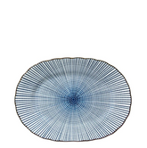 Blue Radiance Oval Plate