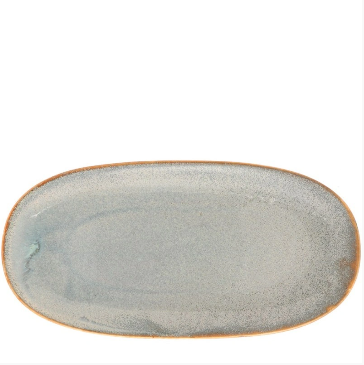 Blue Fog Oval Serving Plate