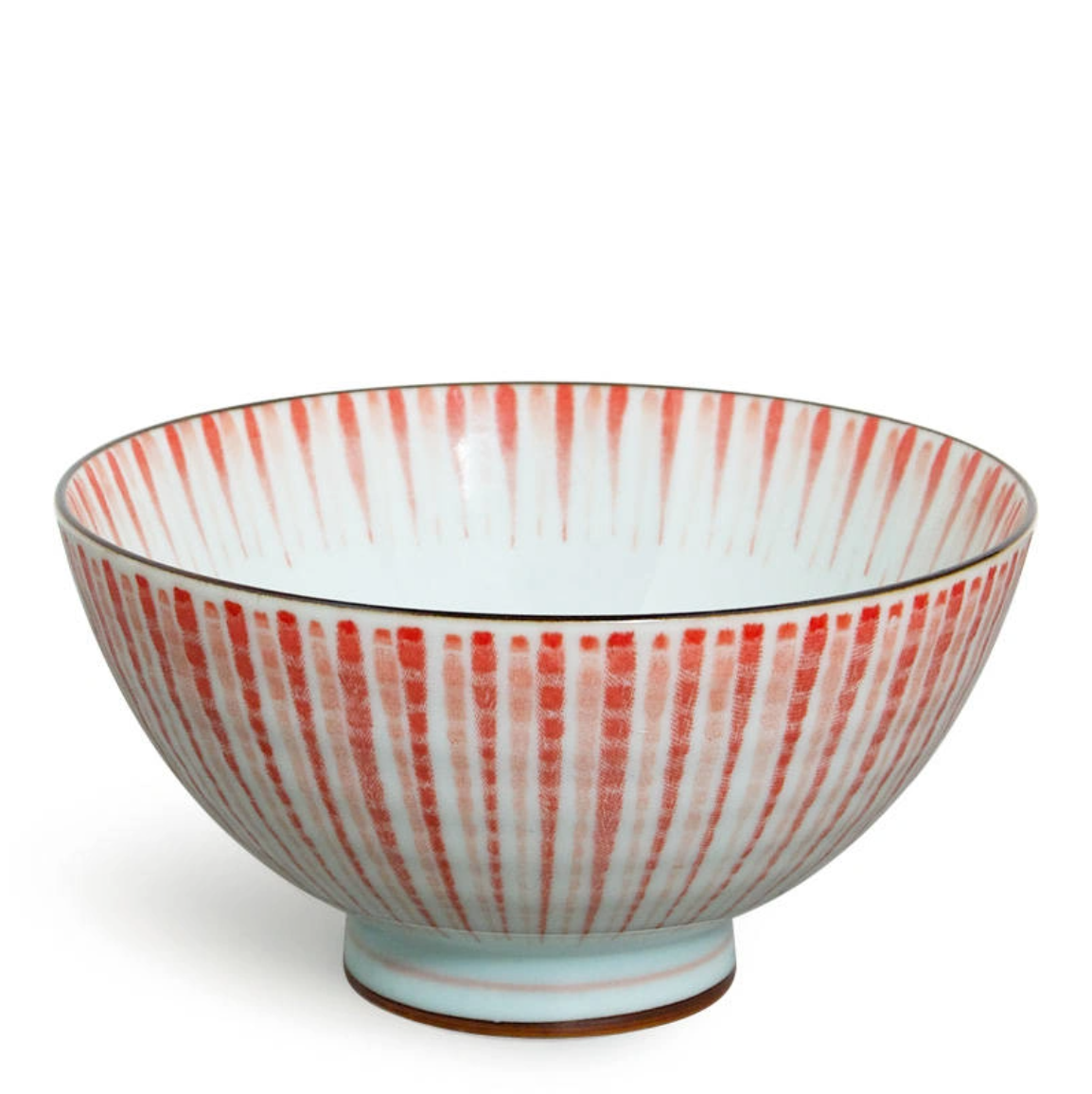 Red Stripes Rice Bowl