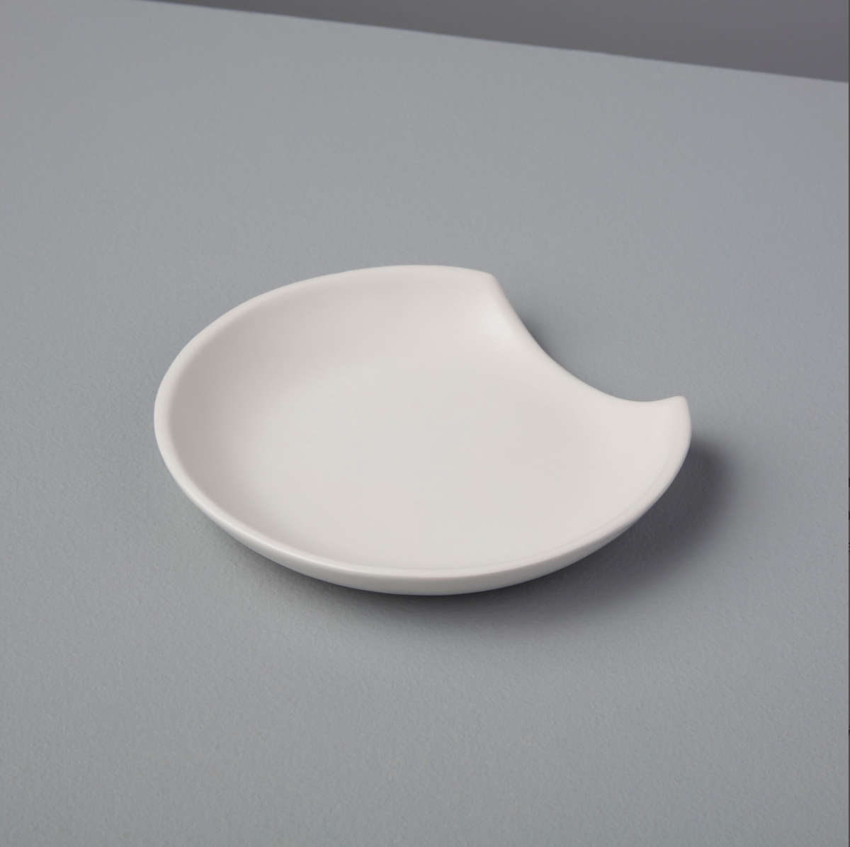 Stoneware Spoon Rest, White