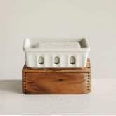 Stoneware Berry Basket
