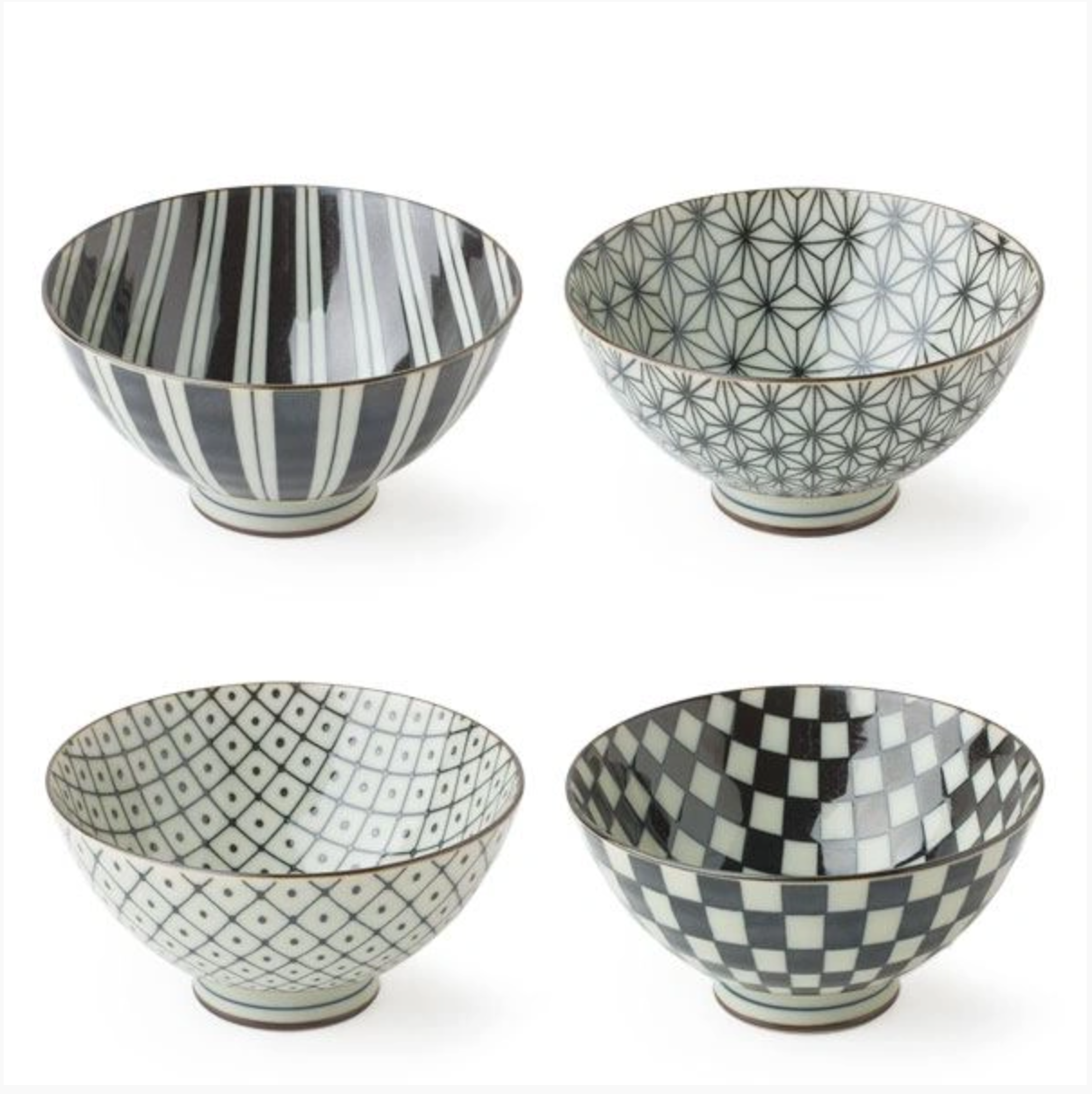 Vintage Inspired Small Bowls, Set of 4
