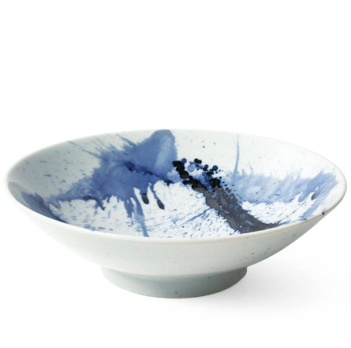 Blue Paint Serving Bowl