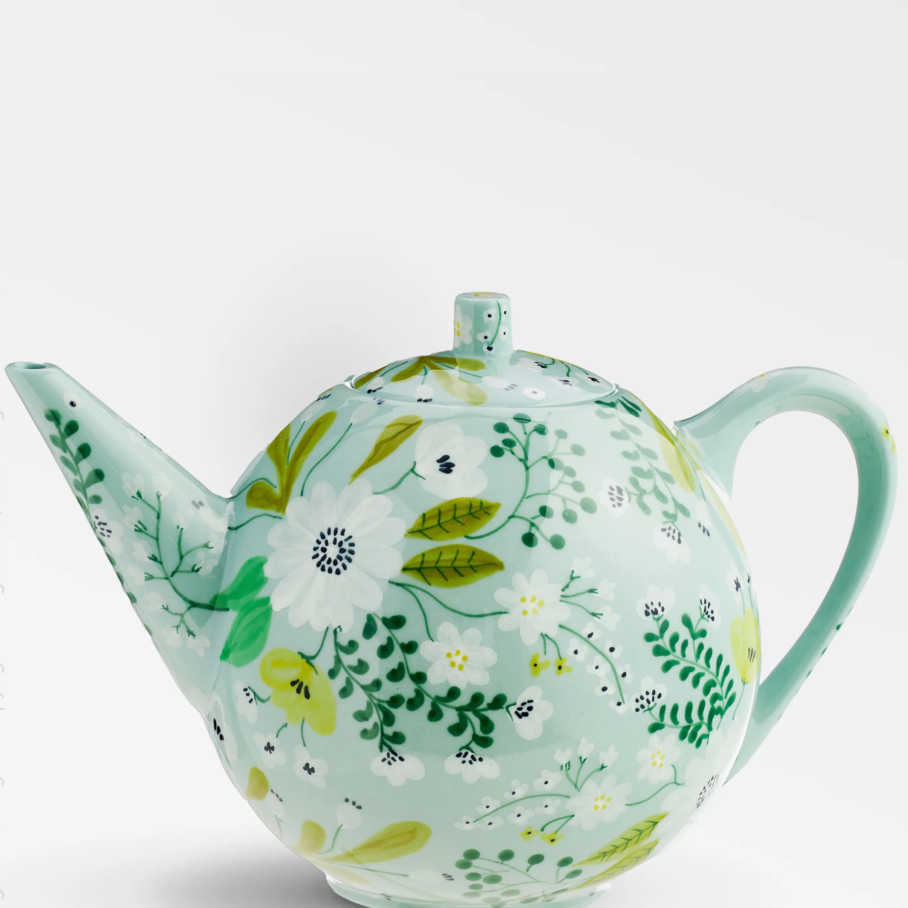 Hand Painted Clay Teapot
