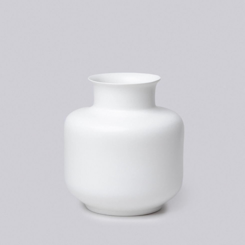 Large Monk Porcelain Vase