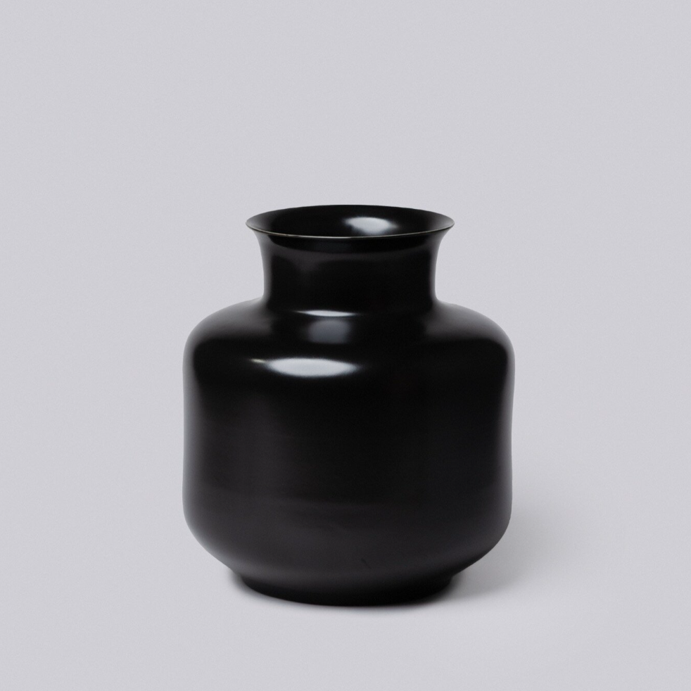 Large Monk Porcelain Vase