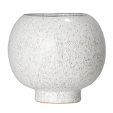 Round Stoneware Flower Pot