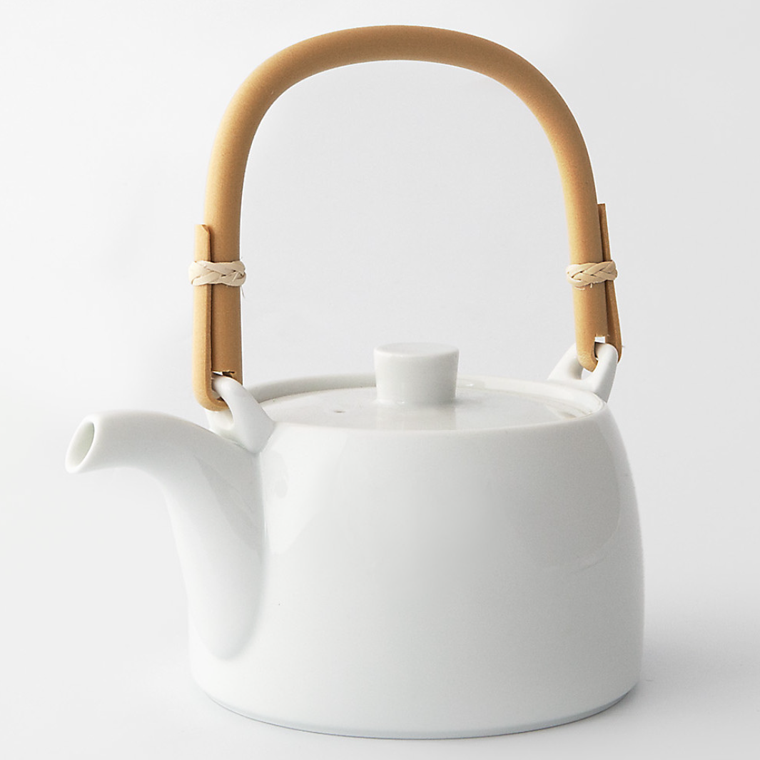 White Porcelain Dobin Teapot