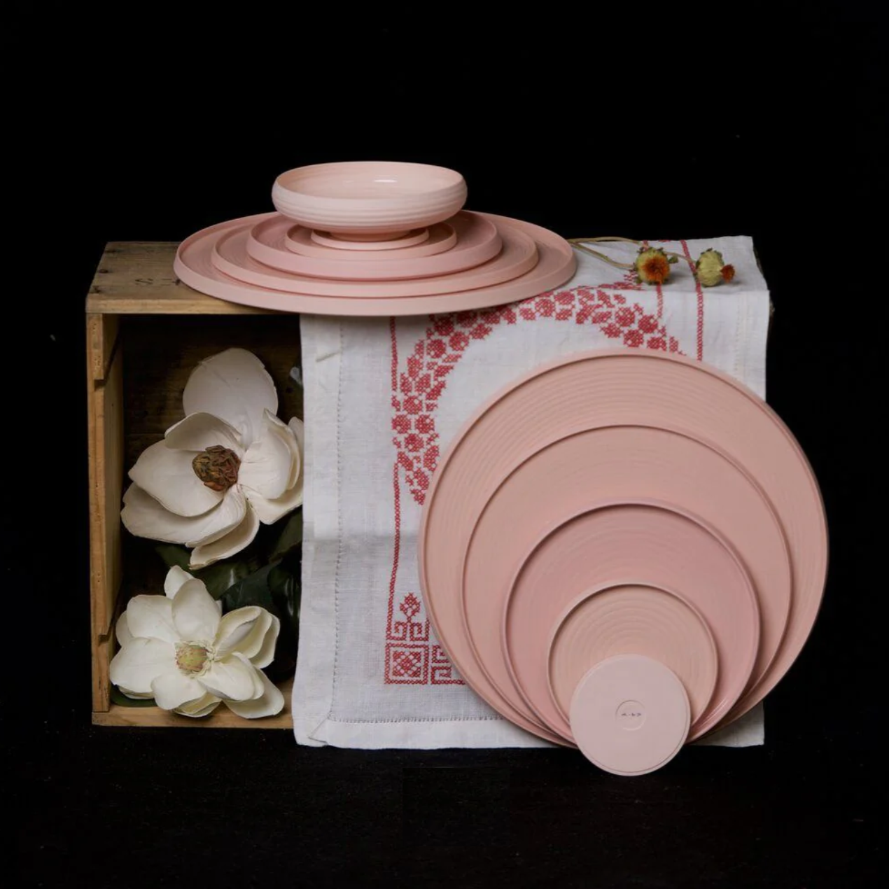 Cold Mountain Dusty Pink Plates
