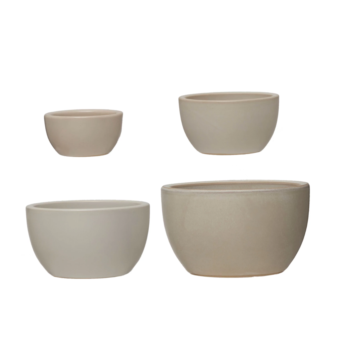Stoneware Nesting Bowls, Set of 4
